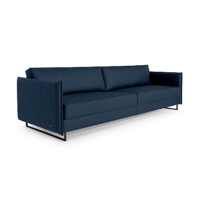 Sofá 3 Lugares Enrico Linho Azul 240 cm