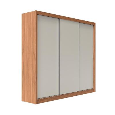 Guarda-Roupa Casal Montclair Flex 3 PT 6 GV Off White e Canela