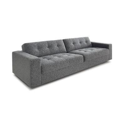 Sofá 3 Lugares Lucca Linho Cinza 240 cm