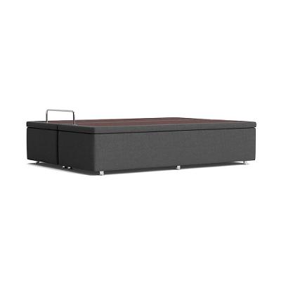 Base Box de Casal Americana Camurça Cinza