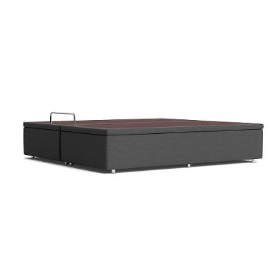 Base Box Queen Americana Camurça Cinza