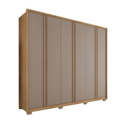 Guarda-Roupa Casal Gladiador 6 Portas 4 Gavetas Fendi e Buriti