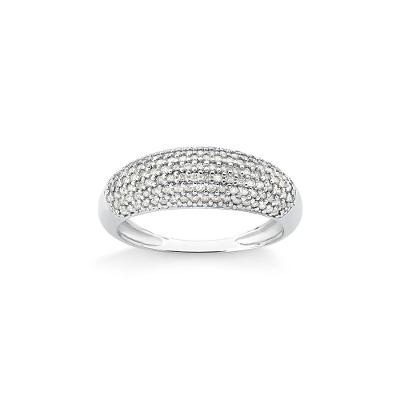 Anel com Diamante em Ouro Branco 18k