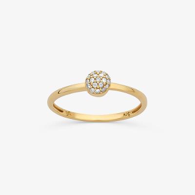 Anel com Diamantes em Ouro Amarelo 18k