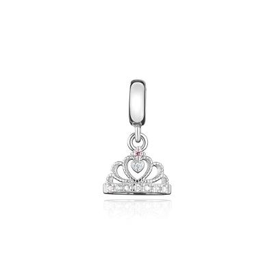 Charm Coroa Cravejado em Prata 925