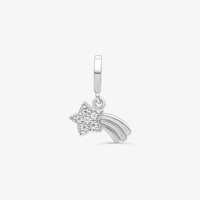 Charm Estrela Cadente Cravejado em Prata 925