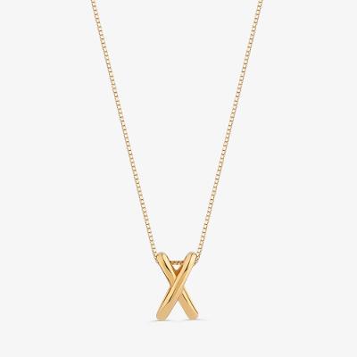 Pingente Cruzado em Ouro Amarelo 18k