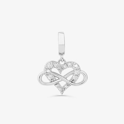 Charm Amor Infinito Cravejado em Prata 925