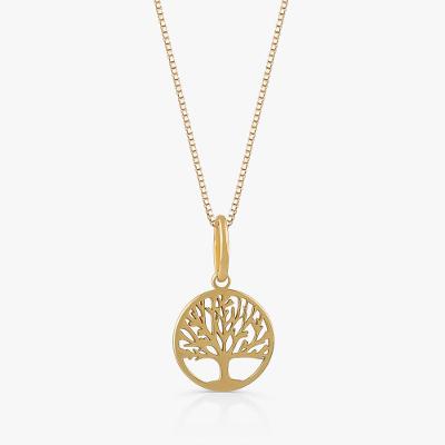 Pingente Árvore da Vida em Prata 925 com banho de Ouro Amarelo 18k