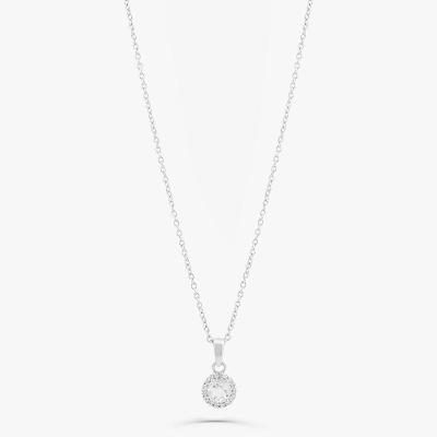 Colar Solitário com Topázio em Prata 925