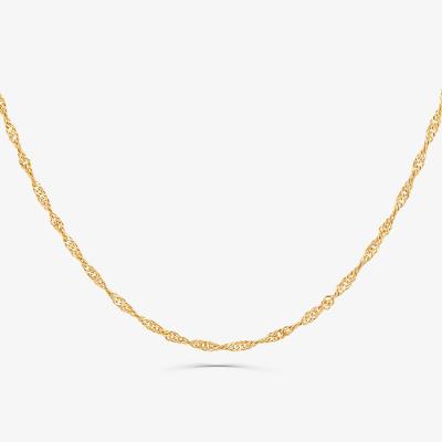 Corrente Malha Singapura em Ouro Amarelo 18k - 40 cm