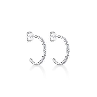 Argola Gloss com Zircônia Branca 20,3mm