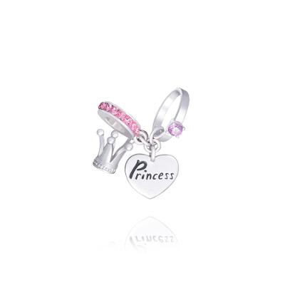 Charm Princess com Zircônia em Prata 925