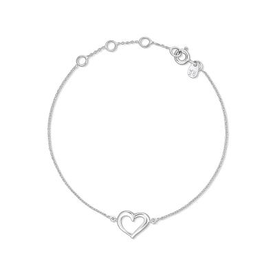 Pulseira Coração em Prata 925