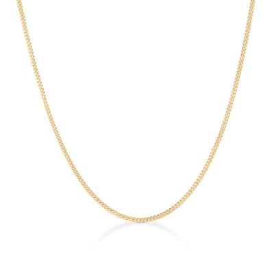 Corrente Malha Groumet em Prata 925 com Banho de Ouro Amarelo 18k - 50 cm