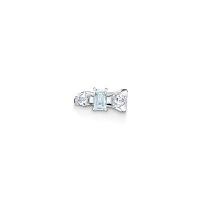 Piercing com Safira e Topázio Azul em Prata 925