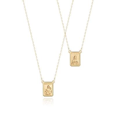 Escapulário Malha Cartier em Ouro Amarelo 18k