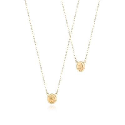 Escapulário Malha Cartier em Ouro Amarelo 18k