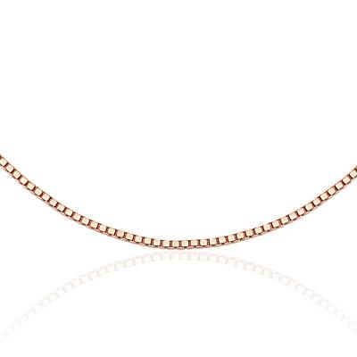 Corrente Malha Veneziana em Ouro Rosé 18k - 45 cm
