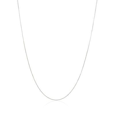 Corrente Malha Veneziana em Ouro Branco 18k - 40 cm