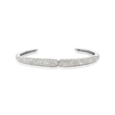 Pulseira Pave com Safiras em Prata 925 - 17 cm