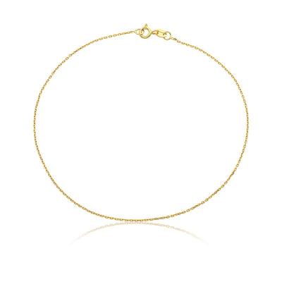 Tornozeleira Malha Cartier em Ouro Amarelo 18k - 24 cm