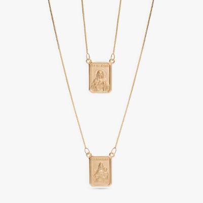 Escapulário Malha Veneziana em Ouro Amarelo 18k