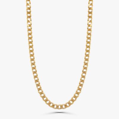Colar Elos em Prata 925 com Banho de Ouro Amarelo 18k