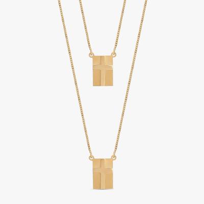 Escapulário Malha Veneziana em Ouro Amarelo 18k