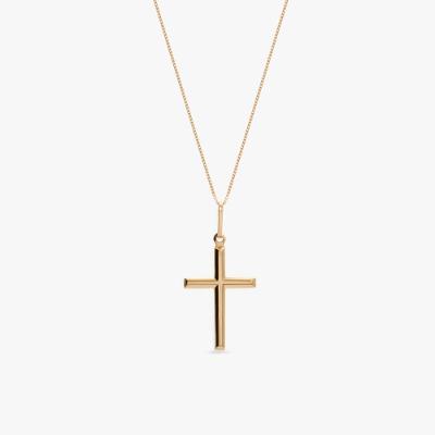 Pingente Cruz em Ouro Amarelo 18k
