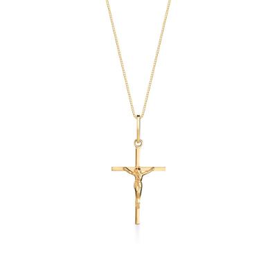 Pingente Crucifixo em Ouro Amarelo 18k