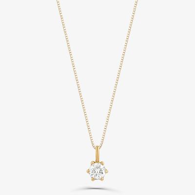 Pingente em Ouro Amarelo com 25 Pontos de Diamantes