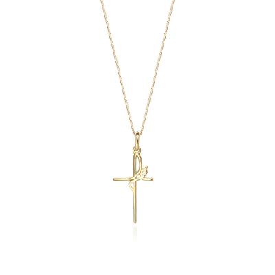 Pingente Fé em Ouro Amarelo 18k