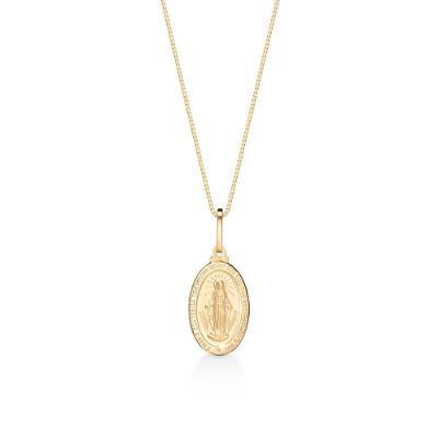Pingente Nossa Senhora das Graças em Ouro Amarelo 18k