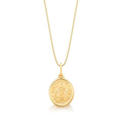 Pingente Nossa Senhora Desatadora dos Nós em Ouro Amarelo 18k