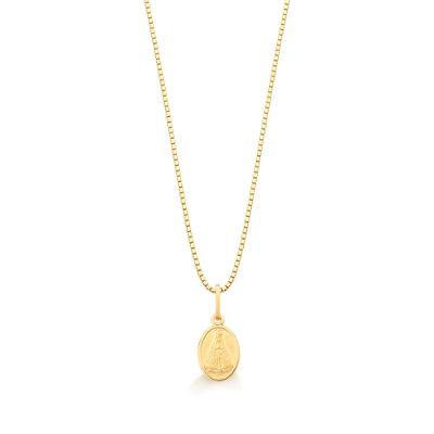 Pingente Nossa Senhora Aparecida em Ouro Amarelo 18k