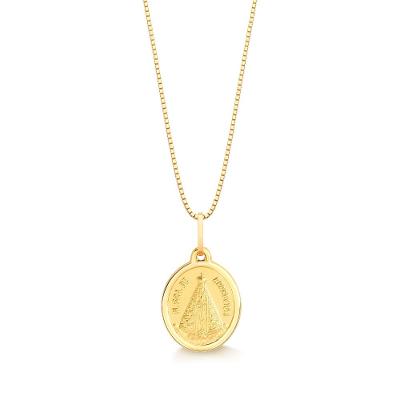 Pingente Nossa Senhora Aparecida em Ouro Amarelo 18k