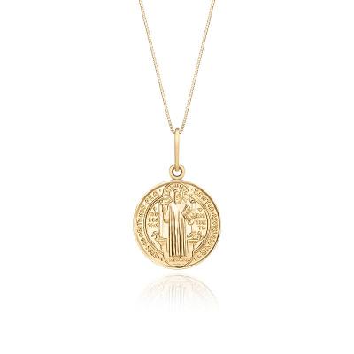 Pingente São Bento em Ouro Amarelo 18k