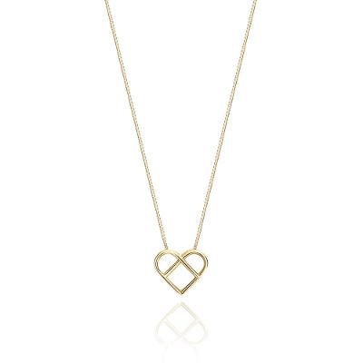 Pingente Separador Coração em Ouro Amarelo 18k