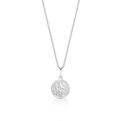 Pingente São Bento em Ouro Branco 18k