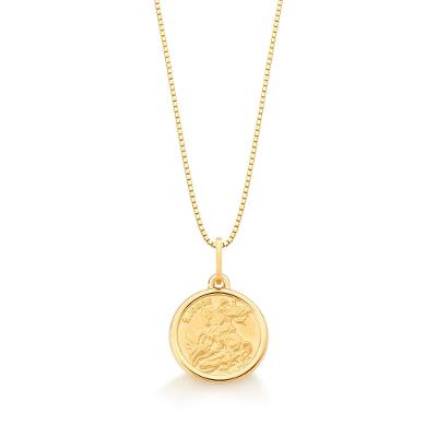 Pingente São Jorge em Ouro Amarelo 18k