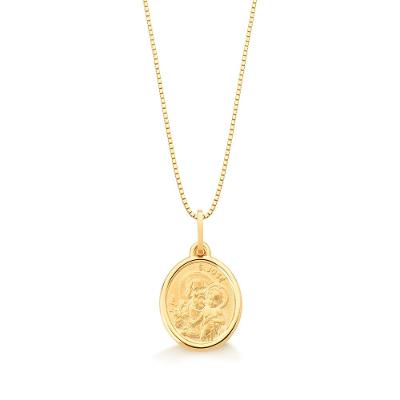 Pingente São José em Ouro Amarelo 18k