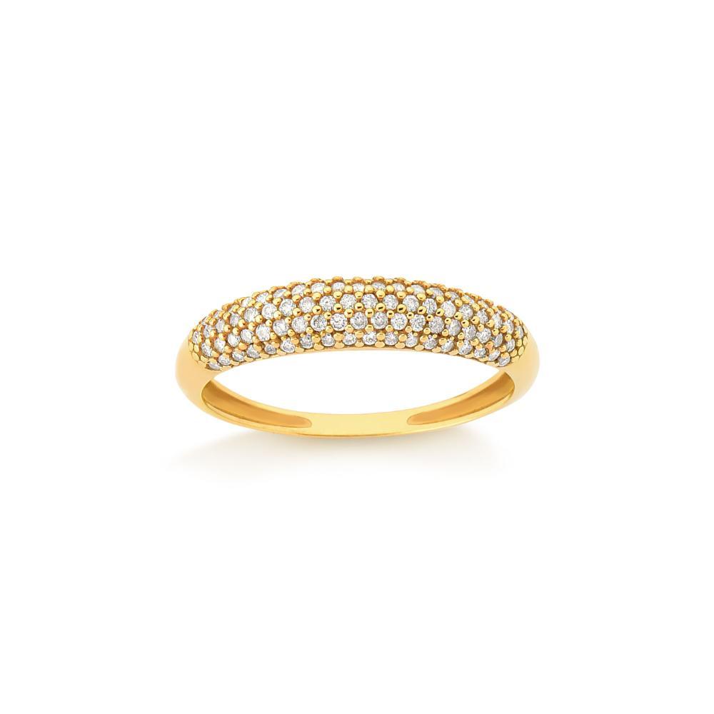 Anel com Diamante em Ouro Amarelo 18k - 1