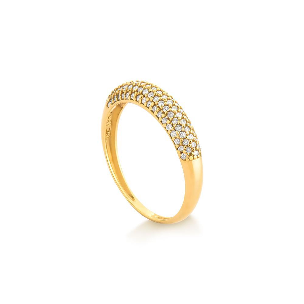 Anel com Diamante em Ouro Amarelo 18k - 2