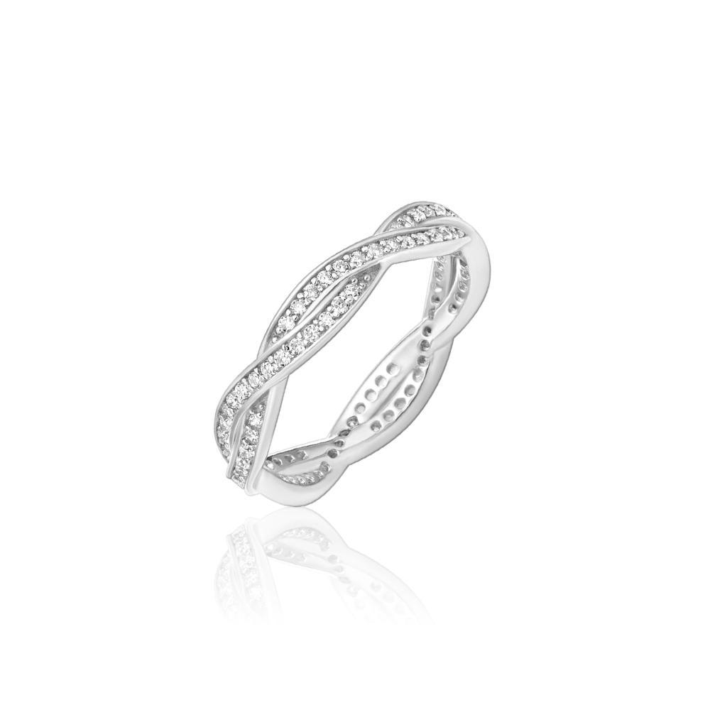 Anel com Zircônia em Prata 925 - 4