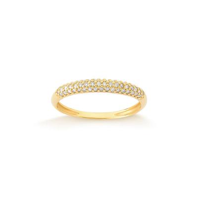 Anel com Diamante em Ouro Amarelo 18k