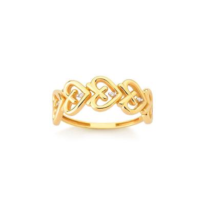 Anel em Ouro Amarelo com Diamante