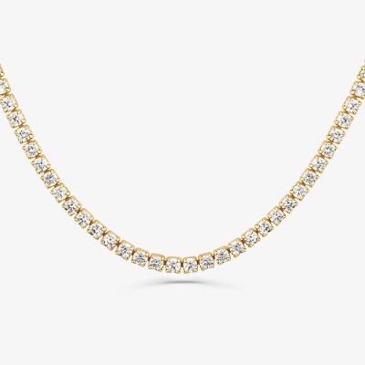 Colar Riviera em Prata 925 com Banho de Ouro Amarelo 18k