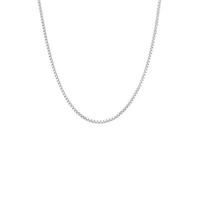 Corrente Malha Veneziana em Ouro Branco 18k - 45cm