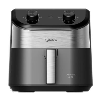Fritadeira Air Fryer 4,5L Widemax Cyclone Preto e Inox Midea